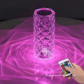 Wiederaufladbare Touch -Kristalltisch -Lichtlampe